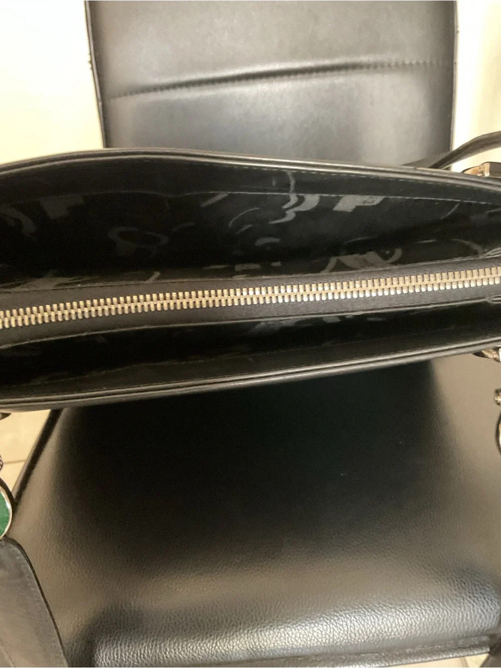 Salvatore Ferragamo Black Leather Messenger with Signature Gancini Hardware
